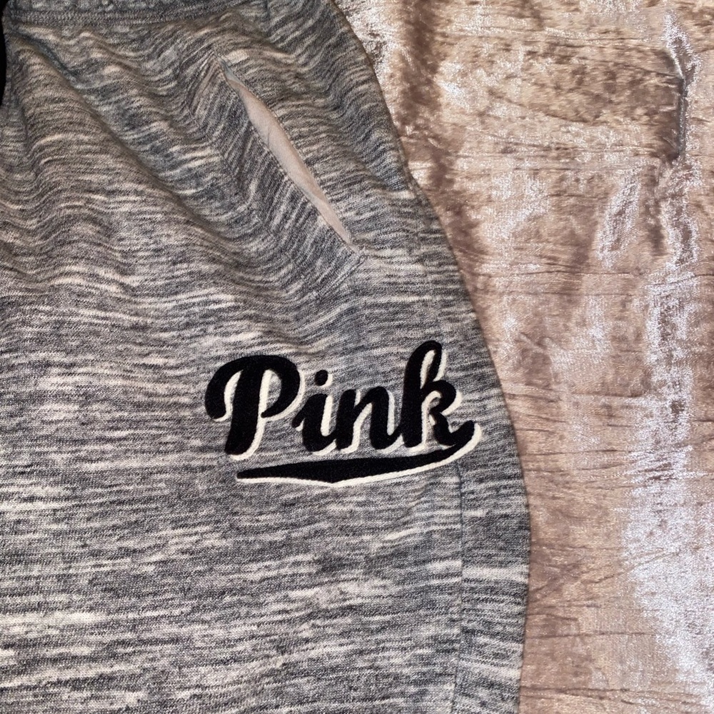 Pink Victoria Secret Gray Sweatpants - Picture 2 of 4